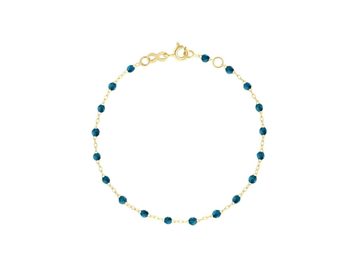 Bracelet Gigi Clozeau Classique en or jaune et résine jungle, 17cm