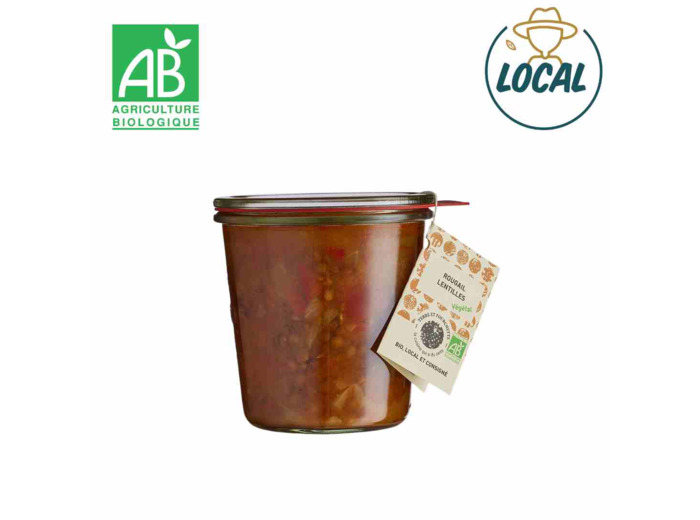 Rougail de lentilles aux poivrons rouges - 480 g