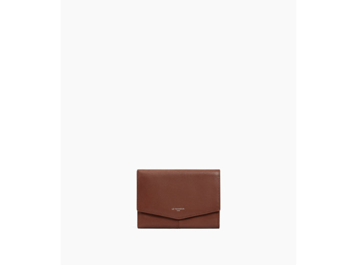 Portefeuille moyen modèle Charlotte en cuir lisse