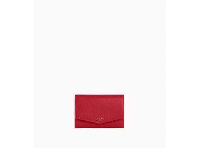 Portefeuille moyen modèle Charlotte en cuir lisse