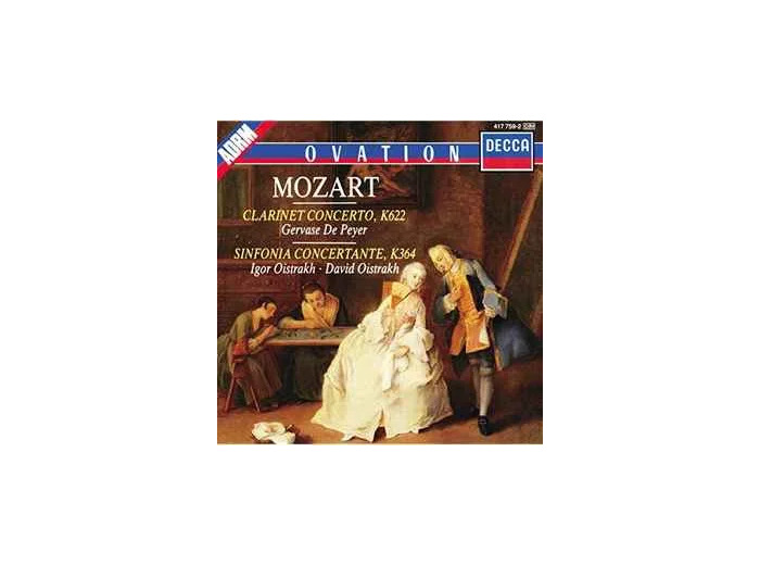 Cd Wolfgang Amadeus Mozart - Clarinet Concerto, K622 / Sinfonia Concertante, K364 (1988)