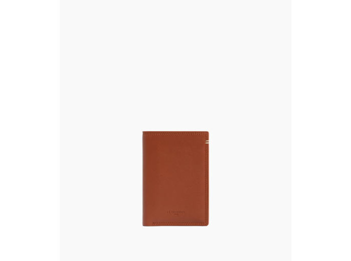 Porte cartes vertical Martin en cuir lisse