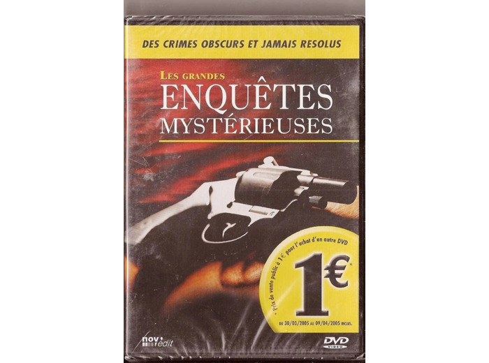 Dvd Les grandes enquetes mystérieuses (des crimes obscurs et jamais résolus)