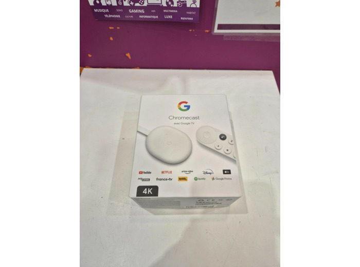 Passerelle multimédia Google Chromecast HD avec Google TV