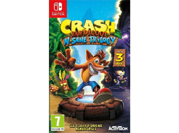 Jeu Switch Crash Bandicoot N. Sane Trilogy