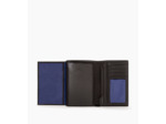 Grand portefeuille vertical zippé 2 volets Charles en cuir grainé