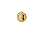 Médaille Arthus Bertrand Baptême Christ Roi en or jaune, 18 mm