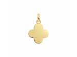 Pendentif Arthus Bertrand Croix Trèfle F. mince or jaune