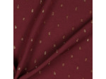 Christine Charles – Kit Couture Robe Eleanora Viscose Plumetis Dorés Couleur Bordeaux