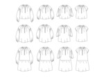 Ikatee – Patron Femme Robe ou Blouse "Okinawa" du 32 au 52