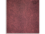 Fibre Mood - Tissu Jersey Sweat de Coton Mélangé "Carmel" Imprimé Léopard sur le Fond Rouille - coupon 1,8 m