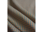 Singulière par Cousette - Tissu Coton Fil à Fil "Moreen Checks" Caramel et Vert