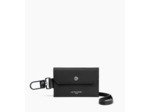 Porte étiquette en cuir grainé