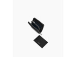 Porte monnaie zippé avec porte cartes amovible Albertine en cuir lisse