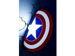 3D Light FX- Marvel Applique Murale du Bouclier de Captain America Décoration - 3D Light FX-