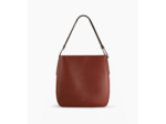 Grand sac hobo Madeleine en cuir de taurillon grainé