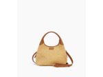 Petit sac à main Juliette effet raphia et cuir lisse
