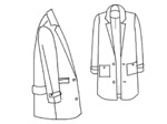 Maison Fauve - Patron Femme Manteau Ray du 34 au 56