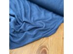 Sélection Coup de coudre - Tissu Jersey de Lin et Viscose Uni Bleu