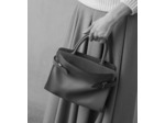 Sac à main moyen modèle Emie en cuir lisse et nubuck
