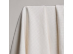 Atelier Brunette - Tissu lin viscose  "LITTLE TILE" Couleur Off-White