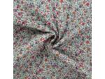Sélection Coup de coudre - Tissu Voile de Coton Matelassé Imprimé Petits Fleurs Rose et Violet