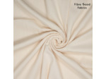 Fibre Mood - Tissu Eponge de Coton Nid d'Abeille "Carmel" Uni Couleur Beige Clair