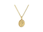 Médaille Arthus Bertrand Pluie d'étoiles en or jaune poli et diamant, 23 mm