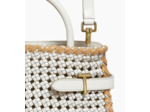 Sac à main moyen modèle Emie en cuir lisse tressé