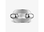 Bague Arthus Bertrand Ruban Symétrique en argent poli T54