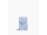 Etui téléphone à rabat Rose en cuir lisse