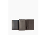 Portefeuille vertical moyen modèle zippé 2 volets Martin en cuir lisse