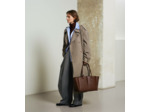 Grand sac cabas Elena en cuir grainé