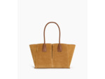 Grand sac cabas Elena en refente de velours