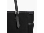 Sac cabas moyen modèle Solveig en toile coton et cuir lisse