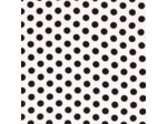 Sélection Coup de coudre - Tissu Challis de Viscose à Pois Noirs sur le Fond Blanc
