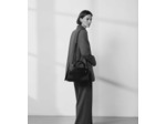 Sac à main moyen modèle Emie en cuir lisse et nubuck