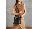 Sac seau Louise en cuir grainé