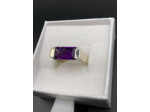 Bague argent et améthyste