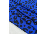 My Dress Made - Tissu Popeline de Viscose "Léopard Blue"