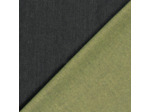 Sélection Coup de coudre - Tissu Jean Double Face Gris Anthracite et Jaune Pistache