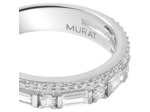 Bague Murat Façades en argent rhodié et oxyde de zirconium