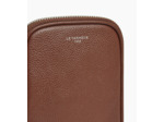 Etui téléphone en cuir grainé