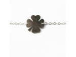 Bracelet Argent 925 Et Trèfle En Nacre