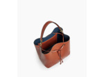 Grand sac seau Louise en cuir grainé