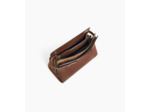 Sac porté épaule grand modèle Emie en cuir lisse et nubuck