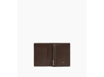 Portefeuille vertical zippé Lucien en cuir signature T
