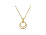 Collier Arthus Bertrand Spirale Etoilée en or jaune poli, 45cm