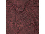 Fibre Mood - Tissu Nylon Déperlant pour Vêtements de Sport et Plein Air "Juno" - Motif Léopard sur le Fond Rouille