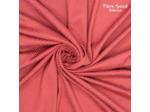 Fibre Mood - Tissu Jacquard de Viscose Melangé "Zinnia" Couleur Vieux Rose à Motif Animalier